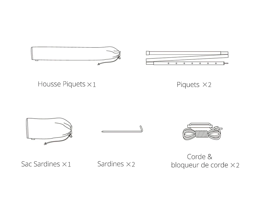 Piquets Supplémentaires (pour Tente Annexe Plus & Tente Annexe) - Image 6